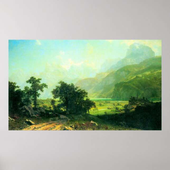 Lucerne Switzerland by Bierstadt Poster (Front)