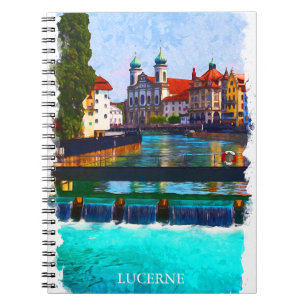 Lucerne Switzerland Swiss Europe Notebook