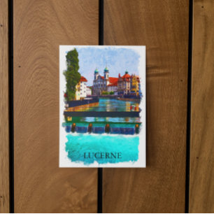 Lucerne Switzerland Swiss Europe Postcard