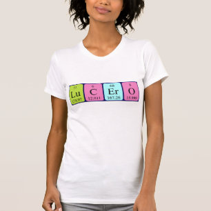 Lucero periodic table name shirt