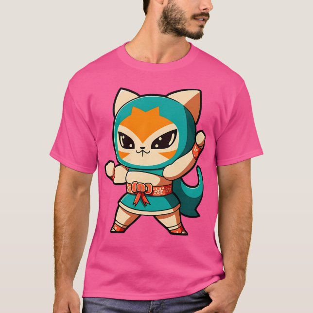 Lucha Libre Cats T-Shirt (Front)