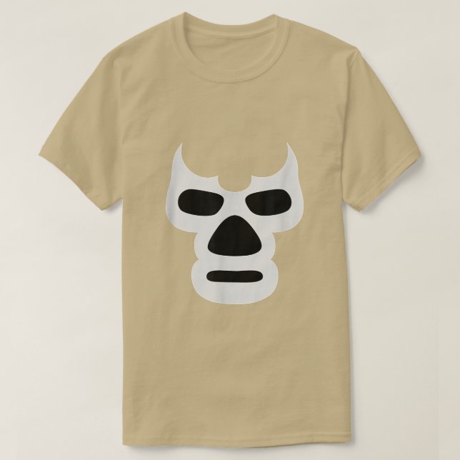 Lucha Libre Face   Meican Wrestler Hero Style Tee  (Design Front)
