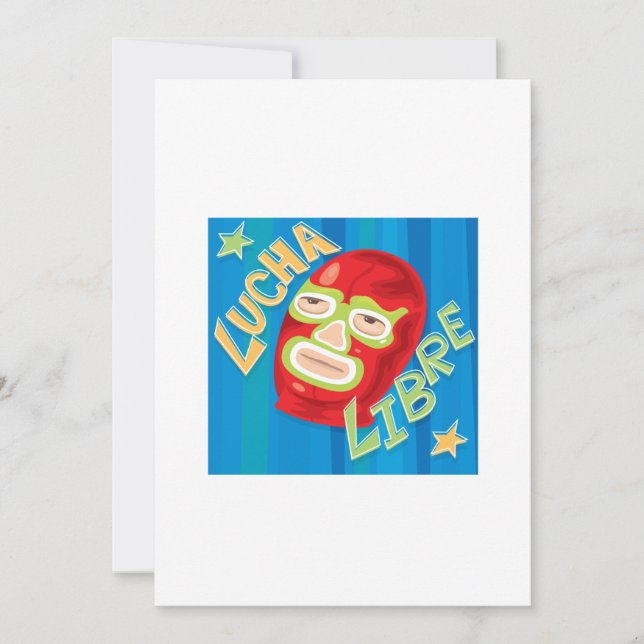 Lucha Libre Invitation (Front)