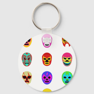 Lucha Libre Mask Mexican Wrestling Key Ring