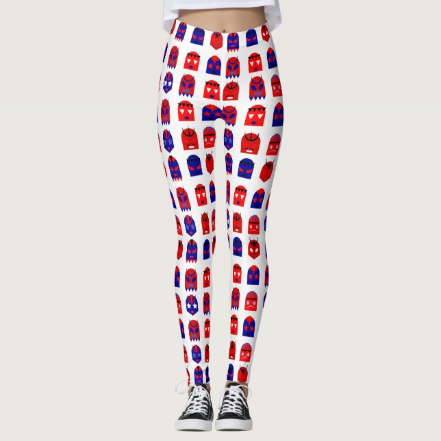 lucha libre masks leggings (Front)