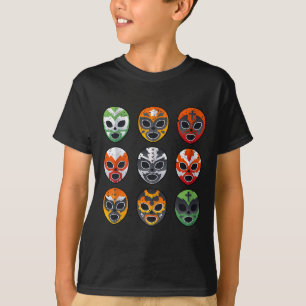 Lucha Libre Masks Shirt Boy Men Mexican Wrestling