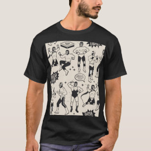 Lucha Libre: Mexican Wrestler pattern T-Shirt