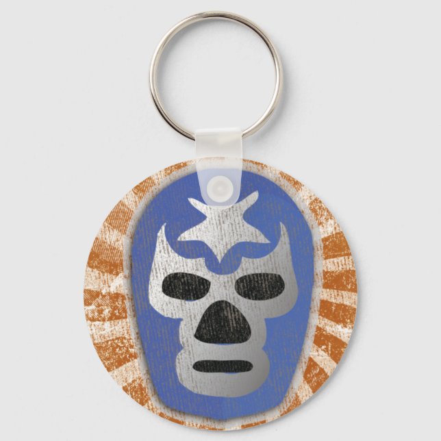 Lucha Libre Mexican Wrestling Key Ring (Front)