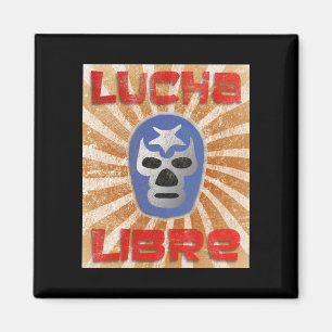 Lucha Libre Mexican Wrestling Magnet