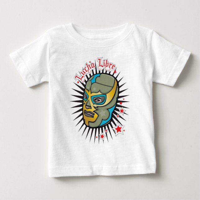 Lucha Libre Mexican Wrestling Mask Baby T-Shirt (Front)