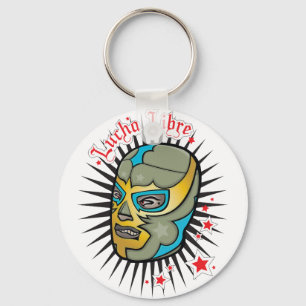 Lucha Libre Mexican Wrestling Mask Key Ring
