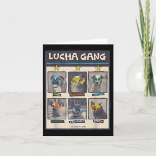 Lucha Libre Mexico Puppy Wrestling Mask Luchador B Card