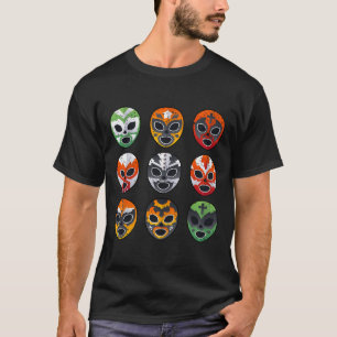 Lucha Libre Wrestling Mask Cinco De Mayo Mexican B T-Shirt