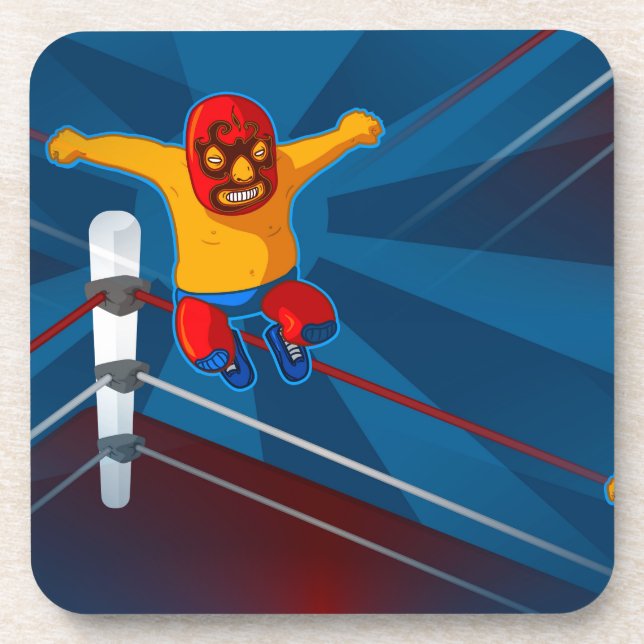 luchador coaster (Front)