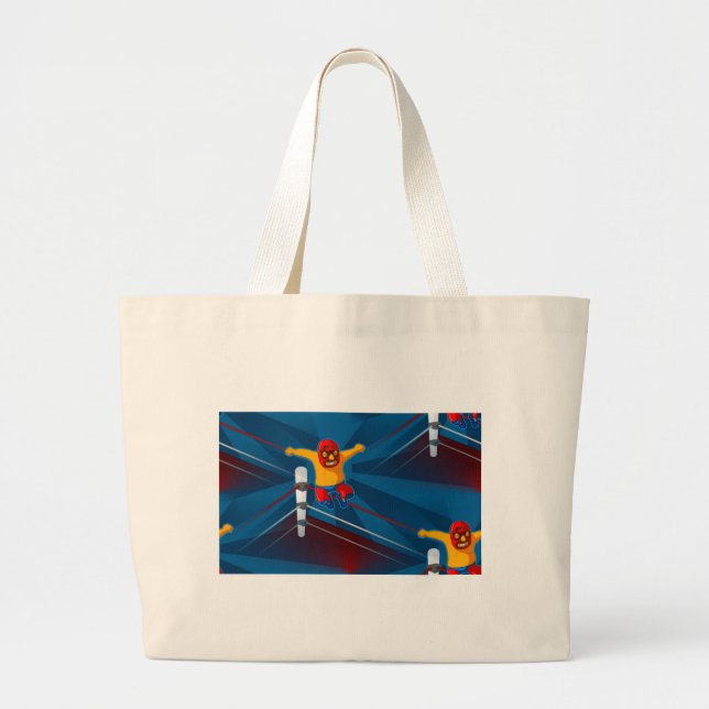 luchador large tote bag (Front)