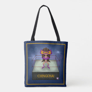Luchadora Lucha Libre Mexican Wrestling Mug Tote Bag