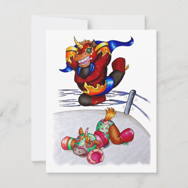 Luchadores Invitation (Front)