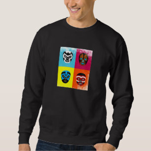 Luchadores Mexicanos - Mexican Wrestling Mask Merc Sweatshirt