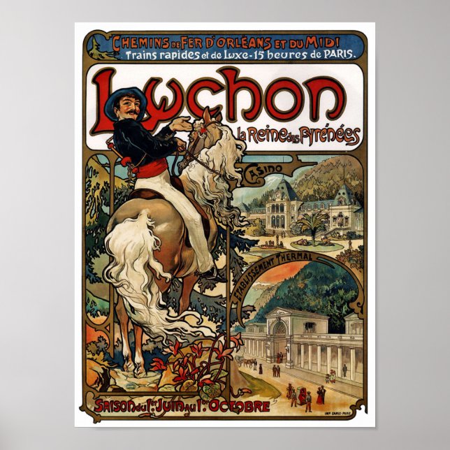 Luchon, Mucha Poster (Front)