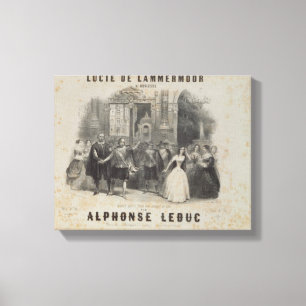 Lucia de Lammermoor' by Gaetano Donizetti Canvas Print