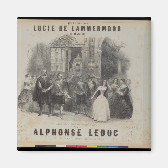 Lucia de Lammermoor' by Gaetano Donizetti Magnet (Front)
