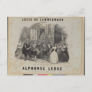 Lucia de Lammermoor' by Gaetano Donizetti Postcard