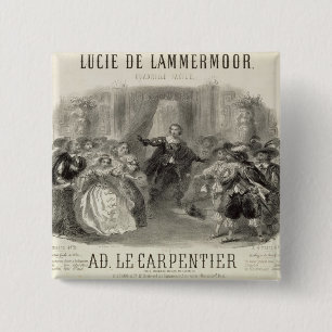 Lucia de Lammermoor' the opera 15 Cm Square Badge
