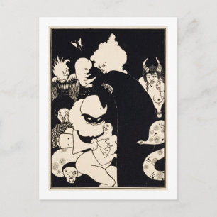 Lucian's Strange Creatures, illustration from 'Luc Postcard