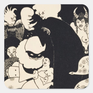 Lucian's Strange Creatures, illustration from 'Luc Square Sticker