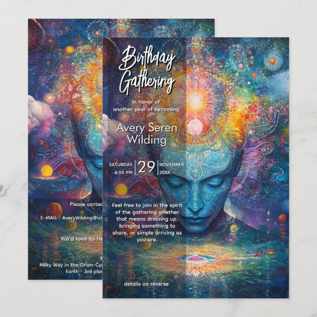 Lucid Dreaming | Visionary Design Invitation (Front/Back)