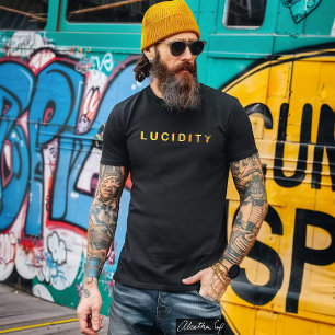 Lucidity Word of the Day in Yellow Orange T-Shirt
