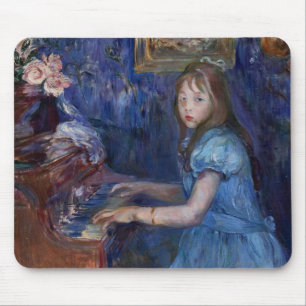Lucie Leon Playing the Piano (by Berthe Morisot) Mouse Pad