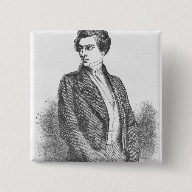 Lucien de Rubempre 15 Cm Square Badge (Front)