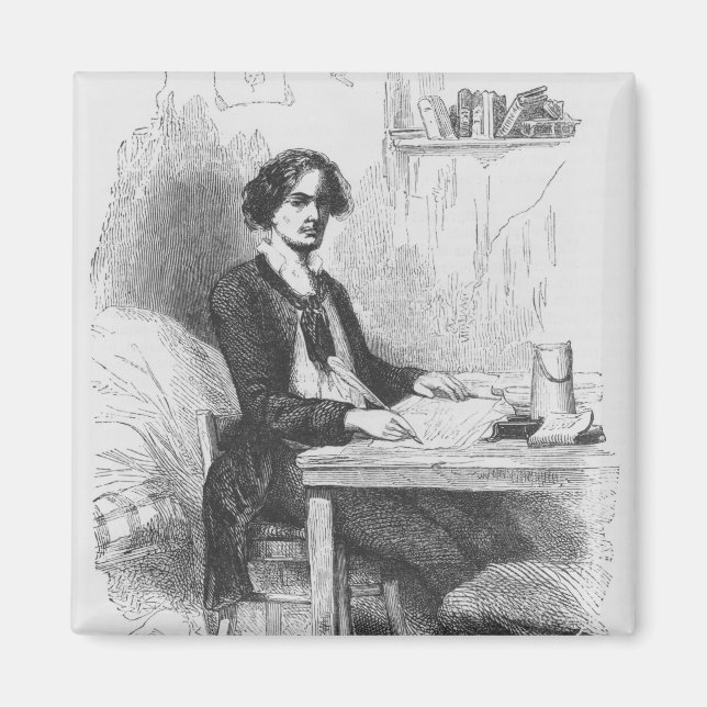 Lucien de Rubempre writing a letter Magnet (Front)