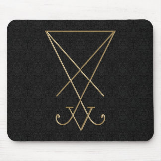 Lucifer Alchemy Sigil Gothic Art Mouse Pad