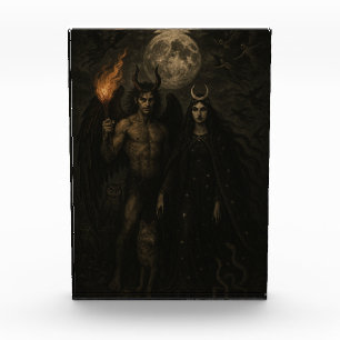 Lucifer and Diana – Witch’s Nocturne Illustration Photo Block