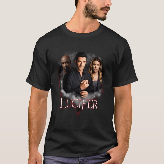 Lucifer Angel Devil Detective T-Shirt (Front)