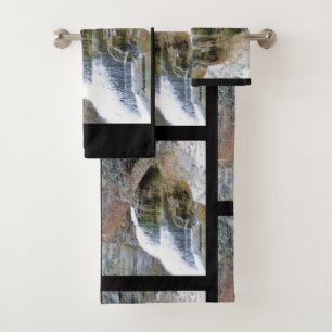 LUCIFER FALLS GORGE ITHACA N.Y. BATH TOWEL SET