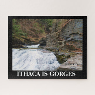LUCIFER FALLS ITHACA NEW YORK JIGSAW PUZZLE