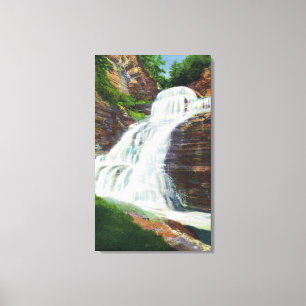 Lucifer Falls View in Robert H. Treman State Canvas Print