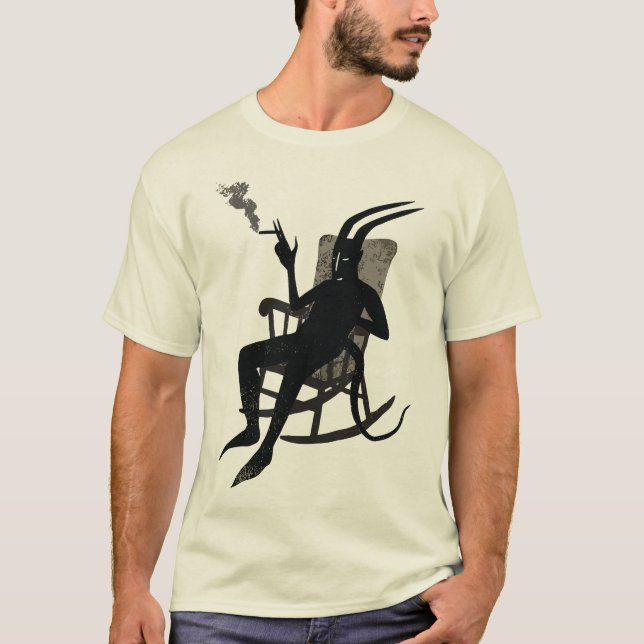 Lucifer on Break – Dark Humour Devil T-Shirt (Front)