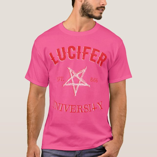 Lucifer pentagram boy T-Shirt (Front)