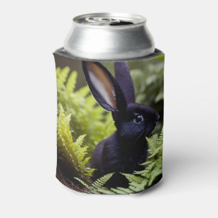 Lucifer the Black Bunny: A Dark Bundle of Mischief Can Cooler