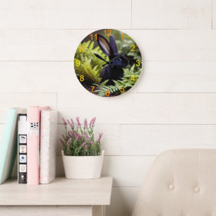 Lucifer The Black Little Bunny, Wall Clock