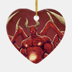 Lucifer the Devil, the Prince of Darkness, Satan Ceramic Tree Decoration