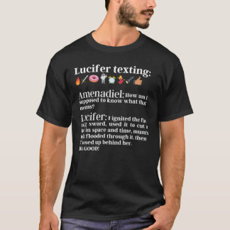 Lucifereting Emojis to Amenadiel Lucifer Morningst T-Shirt