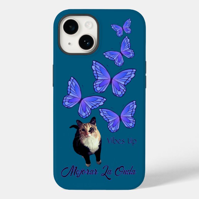 Lucille & The Butterflies Cat  Case-Mate iPhone Ca Case (Back)