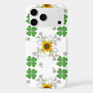 Luck clover Clover with sunflower and Calla lily