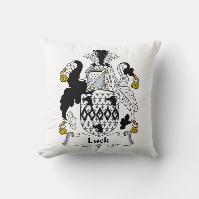 Luck Family Crest Cushion (Front)