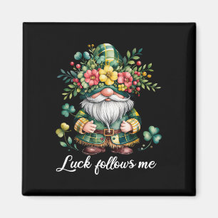 Luck Follows Me St Patricks Day Green Lucky Festiv Magnet